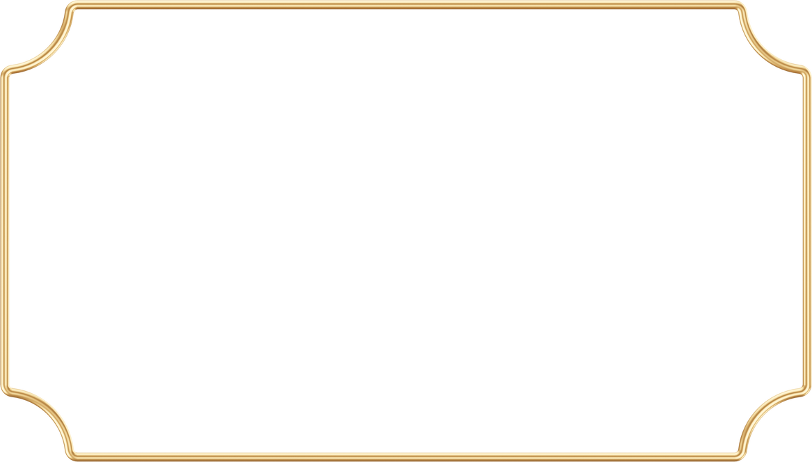 Gold line border frame